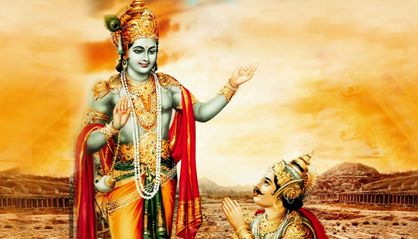 Krishna-Teaches-Gita